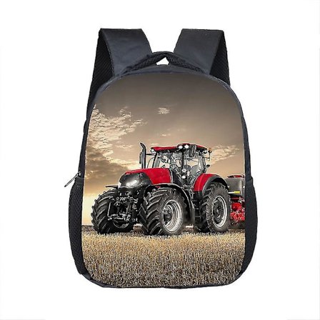 12 tommers Farm Traktor Trykk Barn Skolesekker Gutter Jenter Barnehage Ryggsekk Baby Småbarn Vesker Barn Bokveske Gave