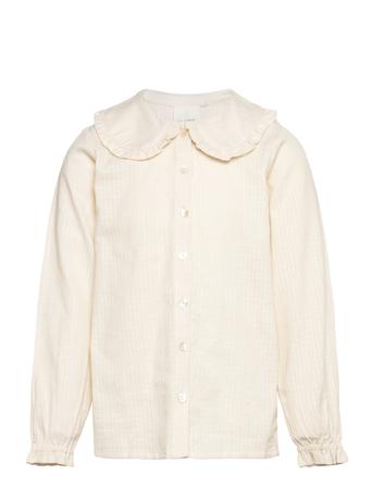 Shirt Woven Bluse Tunika Creme En Fant*Betinget Tilbud