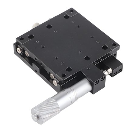 SEMX80‐AS Mikrometrin manuaalinen liukupöytä, lineaariset vaiheet, ristikkäisohjausrulla, 80 * 80 mm