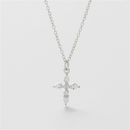 Drop Cross Necklace
