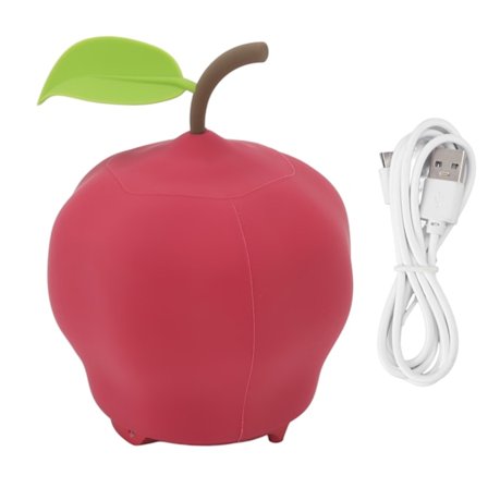 LED Apple Natlampe Blødt Varm Lys Natlampe USB Opladning Dekorativ Børne Natlampe til Soveværelse