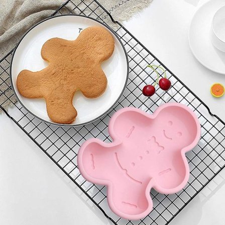 *Påsketema kakeform, pepperkake dinosaur silikon fondant mo*