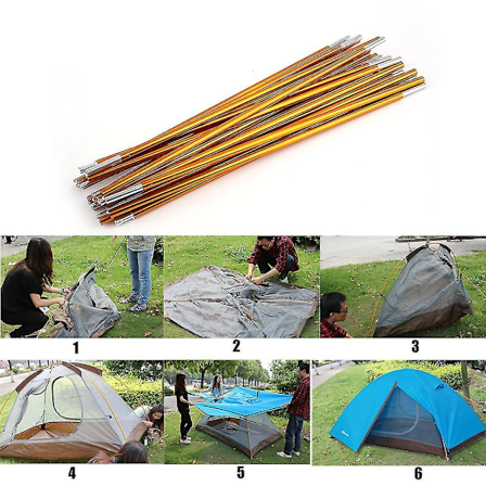 2 stk./sæt 40,5 cm Letvægts Alu Alloy Reserveteltstang