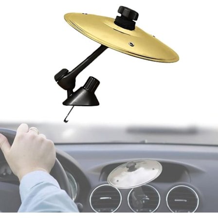 Bilcymbal og Biltrumme – Mini Crashcymbal for Luftventil, Passer Alle Bilmodeller