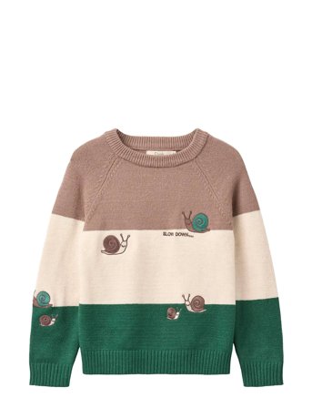 Fliink Alon Snail Pullover - Beige - 18 M