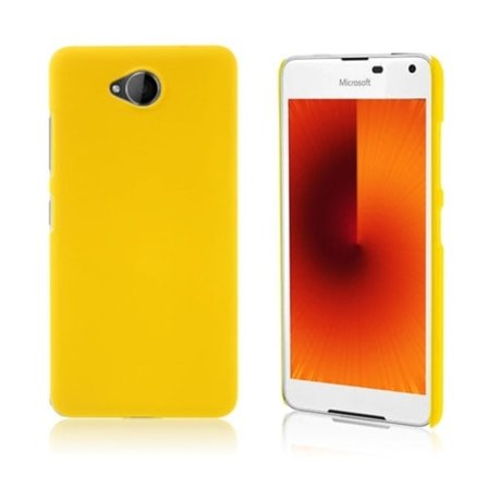 Hårdt cover med gummibelægning til Microsoft Lumia 650 - Gul