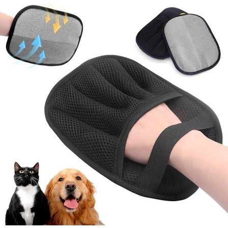 2-pak Pelsfjerningshandsker til Kæledyr – Antistatisk & Åndbar Pelsfjerner til Kat & Hund_TF_TF