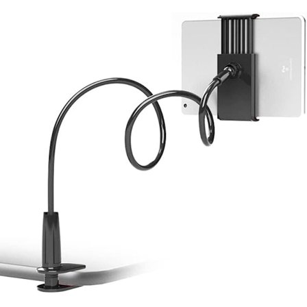 Gooseneck Tablet Holder, Tabletstativ til Seng Gooseneck Beslag Fleksibel Arm 360 Klemme