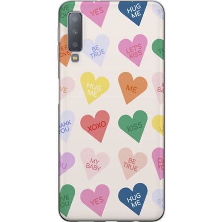 Yhteensopiva Puhelinkuori Samsung Samsung Galaxy A7 (2018) Karkkisydämet