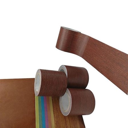 1 stk Rull Realistisk Trestruktur Reparerende Gaffa Tape Møbelrenovering Gulvlist (b: 8cm*l: 4.57m) Bordeaux