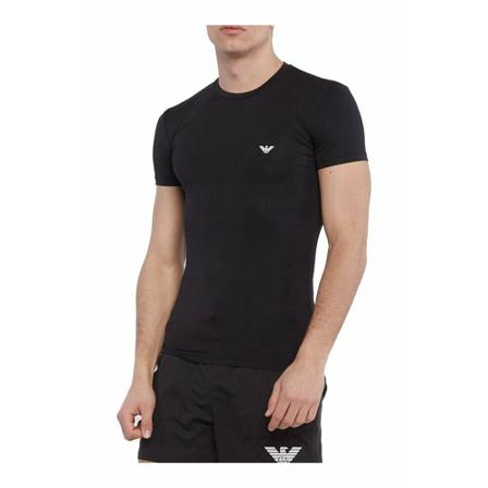 Emporio Armani - T-shirts - Svart - Herr - Storlek: L, Herr, Storlek: L