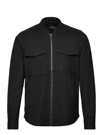 Copenhagen Jeff Zip Overshirt Overshirts Svart Clean Cut Copenhagen*Betinget Tilbud