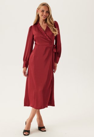 Object Collectors Item Objchilli L/S WRAP DRESS WRAP Klær