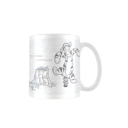 Winnie the Pooh Bounce Mug En Storlek Svart/Vit