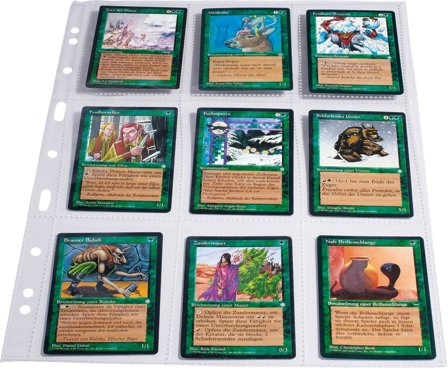 TCG sider Grande Easy samlekort album - Transparent blød kvalitet - 10 stk. - Leuchtturm
