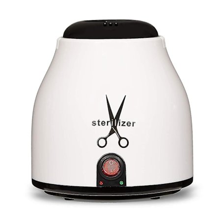 Nagelsteriliseringspotta | Professionell Sanitizer för att Desinficera och Rengöra Nagel, Tatuering och Frisör Metall(1st, Vit)