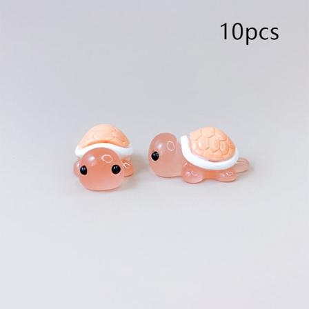 10 stk. Mini-skildpadder Lysende Ornament Håndværk Små Skildpadder Hjem D A1