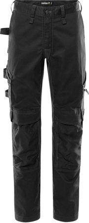 Arbetsbyxor Fristads Herr Green hantverkarbyxa stretch utan spikfickor 2905 GWM, Svart Arbetskläder