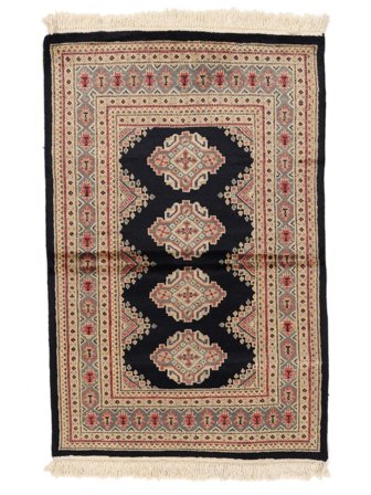 Pakistan Bokhara 2Ply Vloerkleed 96X148 Bruin/Zwart Wol, Pakistan