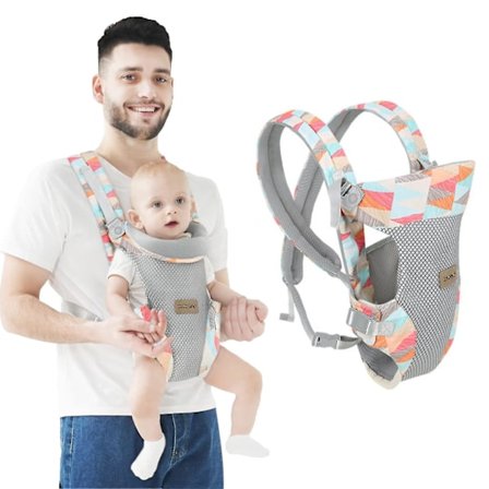 Baby Carrier Wrap Hands Free Ergonomisk Bärbar 4 I 1 Nyfödd Bärsele Sjal Mjuk Ryggbärsele För Spädbarn 3-36 månader