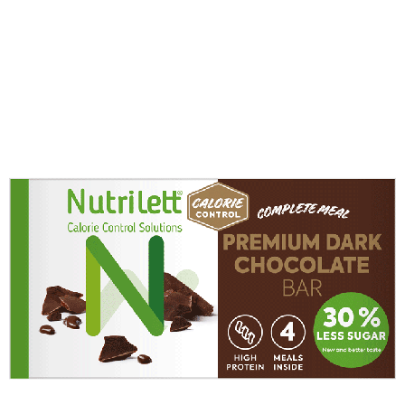 Nutrilett 4 x Måltidsersättande Bar 56 g Mörk Choklad