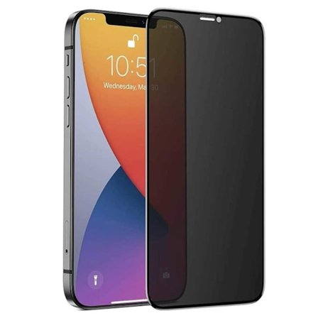 iPhone 12 Pro Privacy Screen Protector Full Dekning HD herdet glass