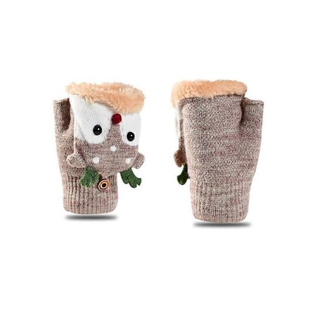 Julstickade handskar Vintercykling Tecknade vantar Tillbehör 1 par