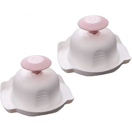 2 Stykker Plast Anti-skjære Håndbeskyttelse Fingerbeskyttelse Mandolin Skjærer Rivejern Mat Sikkerhetsholder [db]