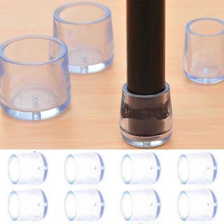 Silikone Bord Stol Ben Hætte Pad Møbler Skridsikker Bordben Beskyttelse Bunddæksler Pads Træ