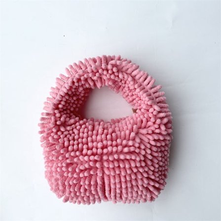 Mop Pehmo Käsilaukku Tekoturkislaukku PINK