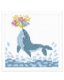 Stickpackung Bild Whale