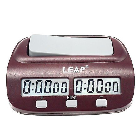 Leap Sjakk Klokke, Digital Sjakk Timer & Spill Timer, 3-i-1 Bærbar Profesjonell Klokke