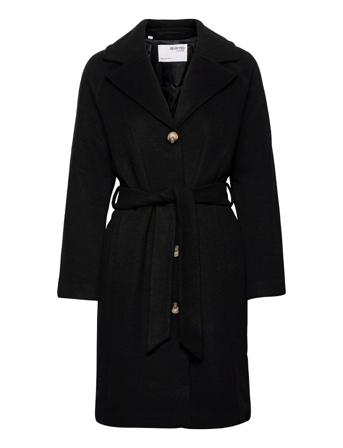 Slfmilanool Coat Outerwear Coats Winter Coats Musta Selected Femme