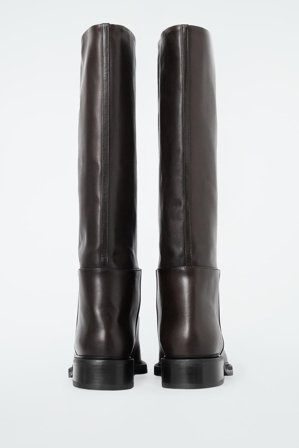 COS Women's Leather Riding Boots in Brown