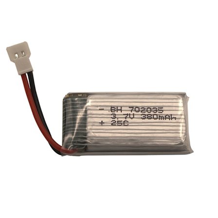 5 i 1 Batterilader med 5 stk. 3,7V 380mAh Lithium Polymer Li-Po Batterier & USB-kabel Kompatibel med SYMA Q11 H99W (FMY)