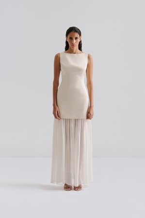 Malina - Karla Maxi Dress - 44 - Vanilla