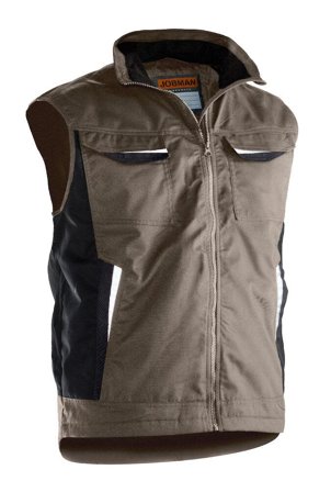 Jobman 7517 Työliivi khaki, vuorattu Khaki, Vaatteet