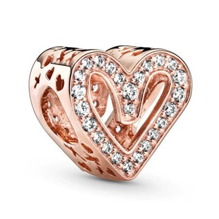 Berlocker Hängen Pärlor Metall med Cubic Zirconia Kompatibelt Armband & Europeiska, Julberlocker för Kvinnor Flickor för Födelsedag Årsdag