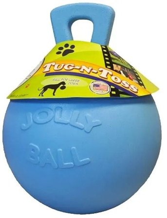 Jolly Pets Jolly Ball Tug-N-Toss Light Blue