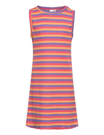 Pkdora Sl O-Neck Rib Dress Dresses & Skirts Dresses Casual Dresses Sleeveless Casual Dresses Multi/mønstret Little Pieces*Betinget Tilbud