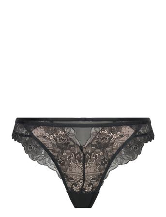 Josefina Hl Brazilian Tr Lingerie Panties Brazilian Panties Svart Hunkemöller*Betinget Tilbud