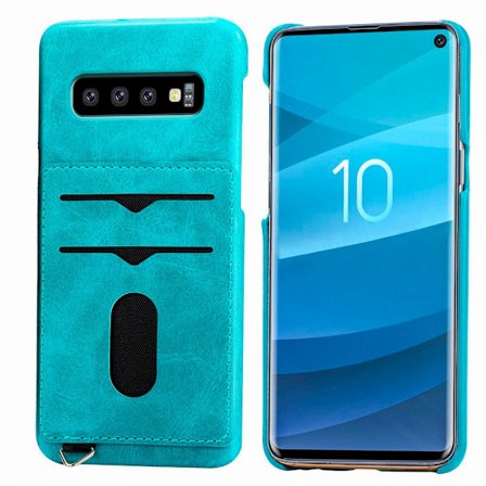 NYHET! Skal med Korthållare - Samsung Galaxy S10 (Vintage-Mark)