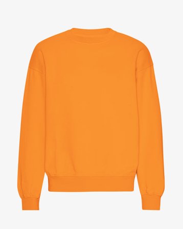 Organic Oversized Crew - Sunny Orange - Male - S