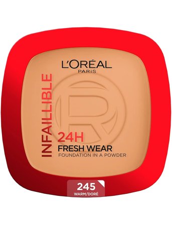 L'Oréal Paris L'oréal Paris Infaillible 24H Fresh Wear Powder Foundation 245 Golden Honey - 9 g