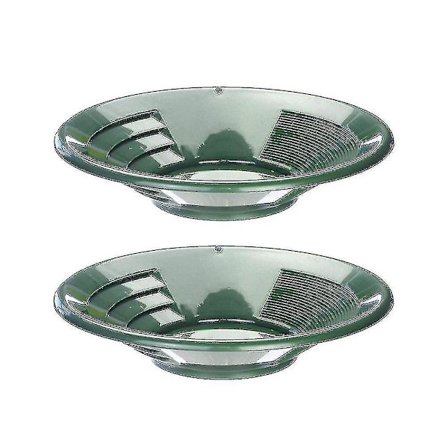 2 stk Plast Guld Pan Basin Gruv Pan Muddring Prospektering River Tool Wash Guld Panorering Utrustning