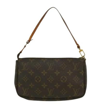 Louis Vuitton Vintage, Pre-owned Pochette Accessoires Monogram Bag Bruin, Dames, Maat:ONE Size,leather