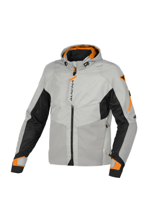 Macna Beacon Motorcycle Jacket Grey/Orange S