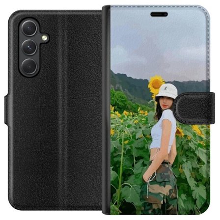 Yhteensopiva Lompakkokotelo Samsung Galaxy A15 5G Lisa Blackpink Auringonkukat K-pop Idol
