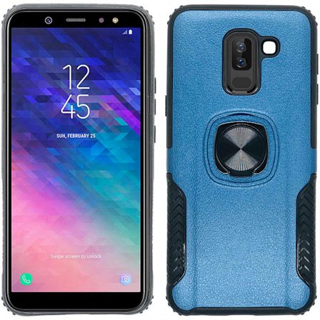 Samsung A6 Plus - Exklusivt Skal med Ringhållare från LEMAN