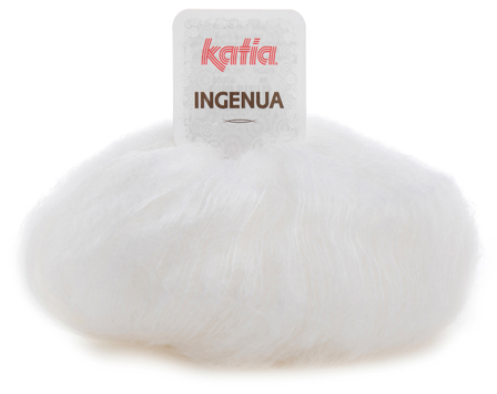Katia Garn Ingenua Hvit 01, 50g
